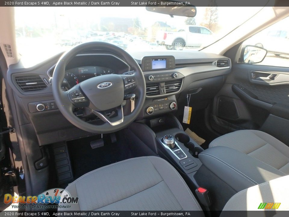 2020 Ford Escape S 4WD Agate Black Metallic / Dark Earth Gray Photo #13