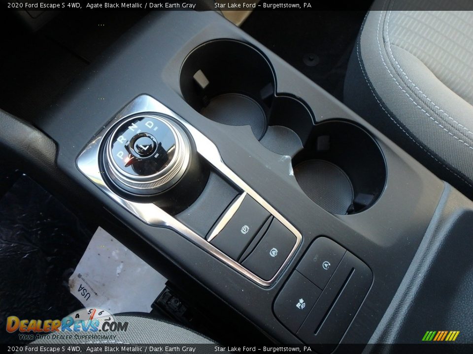 2020 Ford Escape S 4WD Agate Black Metallic / Dark Earth Gray Photo #16