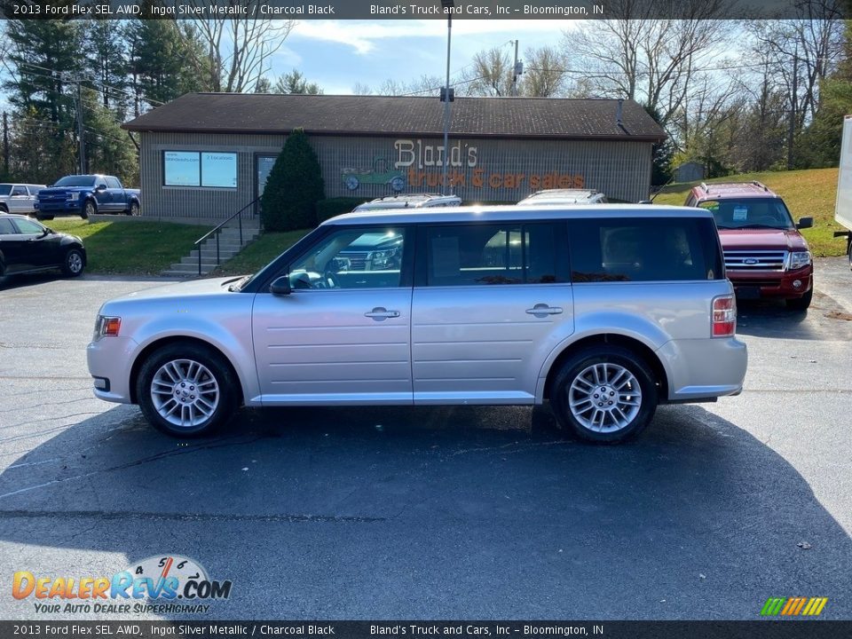 2013 Ford Flex SEL AWD Ingot Silver Metallic / Charcoal Black Photo #1