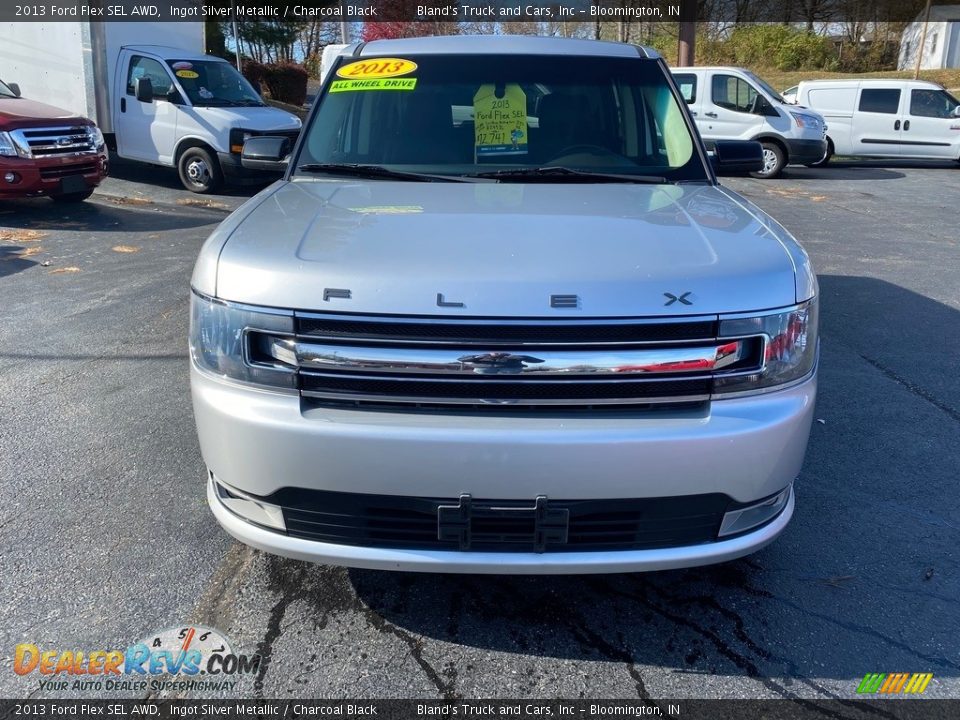 2013 Ford Flex SEL AWD Ingot Silver Metallic / Charcoal Black Photo #3