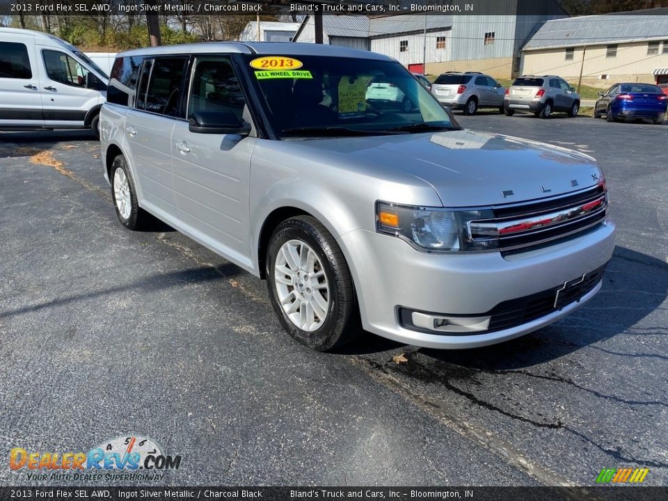 2013 Ford Flex SEL AWD Ingot Silver Metallic / Charcoal Black Photo #4