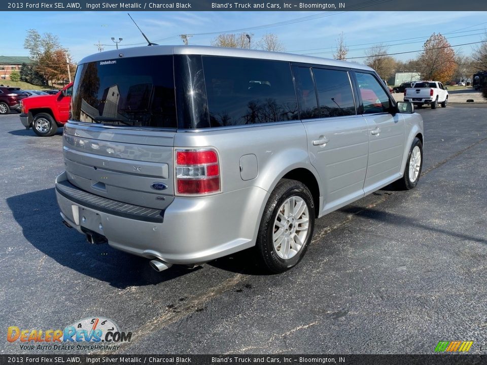 2013 Ford Flex SEL AWD Ingot Silver Metallic / Charcoal Black Photo #6