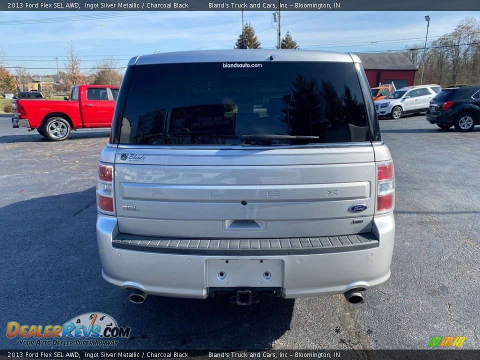 2013 Ford Flex SEL AWD Ingot Silver Metallic / Charcoal Black Photo #7