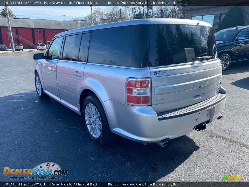 2013 Ford Flex SEL AWD Ingot Silver Metallic / Charcoal Black Photo #8