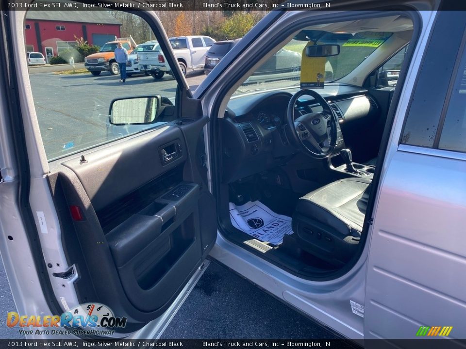 2013 Ford Flex SEL AWD Ingot Silver Metallic / Charcoal Black Photo #14