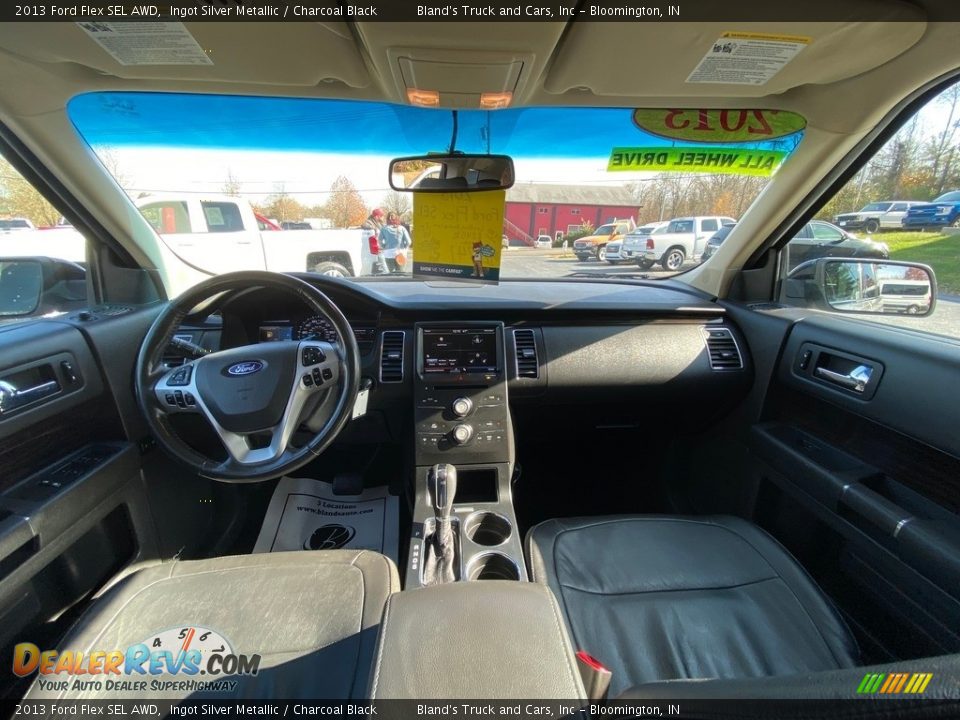 2013 Ford Flex SEL AWD Ingot Silver Metallic / Charcoal Black Photo #17