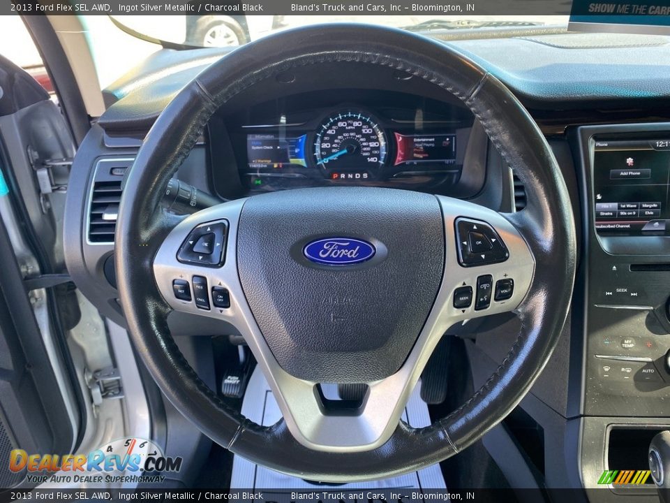 2013 Ford Flex SEL AWD Ingot Silver Metallic / Charcoal Black Photo #19