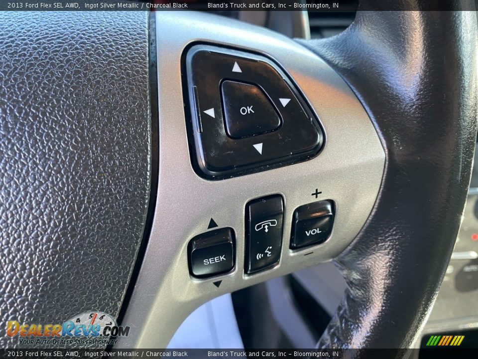 2013 Ford Flex SEL AWD Ingot Silver Metallic / Charcoal Black Photo #22