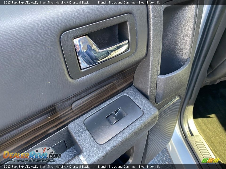 2013 Ford Flex SEL AWD Ingot Silver Metallic / Charcoal Black Photo #32