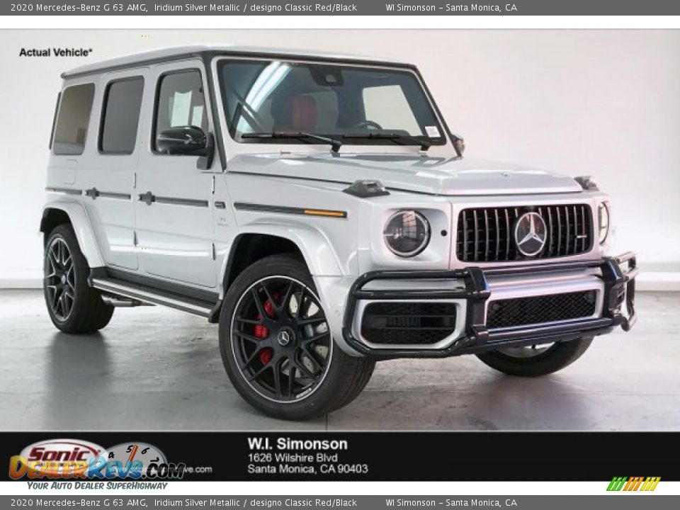 2020 Mercedes-Benz G 63 AMG Iridium Silver Metallic / designo Classic Red/Black Photo #1