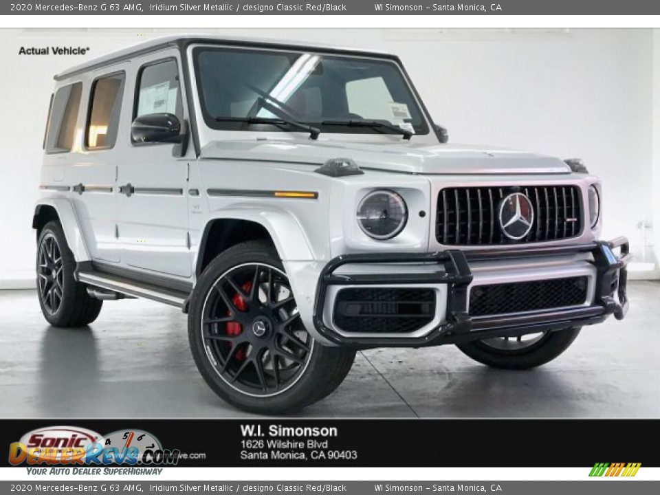 2020 Mercedes-Benz G 63 AMG Iridium Silver Metallic / designo Classic Red/Black Photo #1