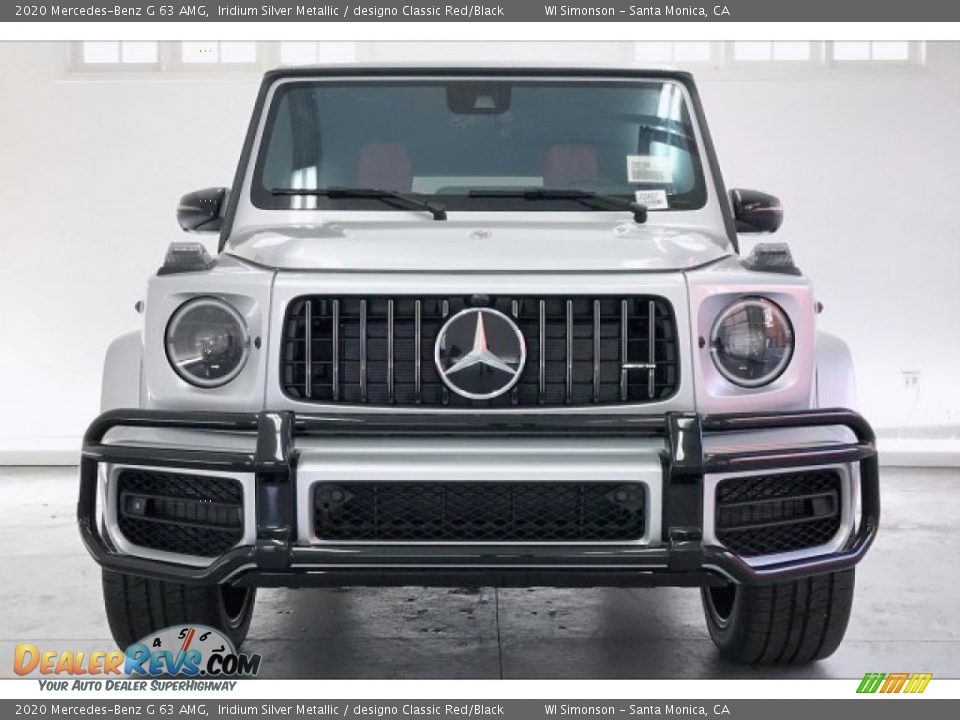 2020 Mercedes-Benz G 63 AMG Iridium Silver Metallic / designo Classic Red/Black Photo #2