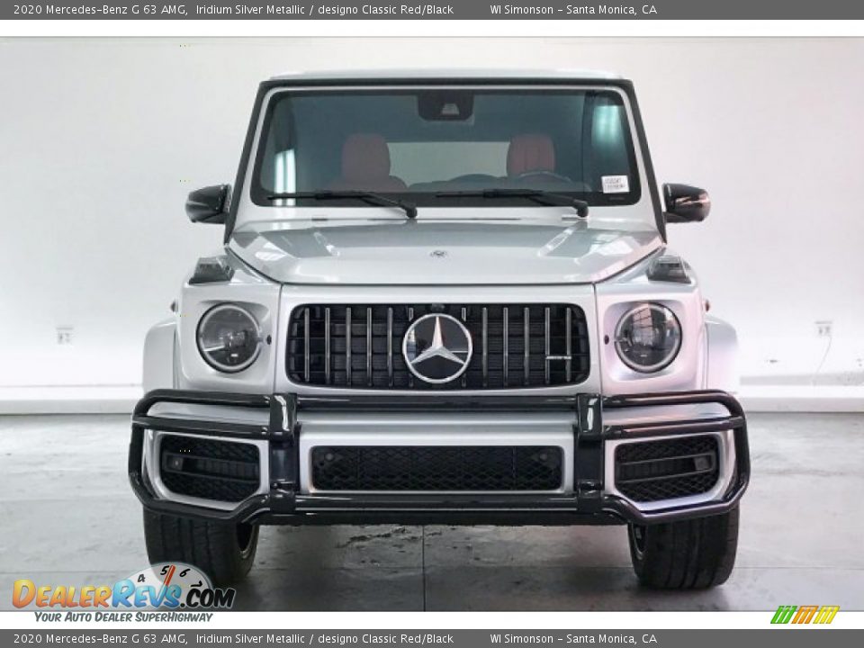 2020 Mercedes-Benz G 63 AMG Iridium Silver Metallic / designo Classic Red/Black Photo #2