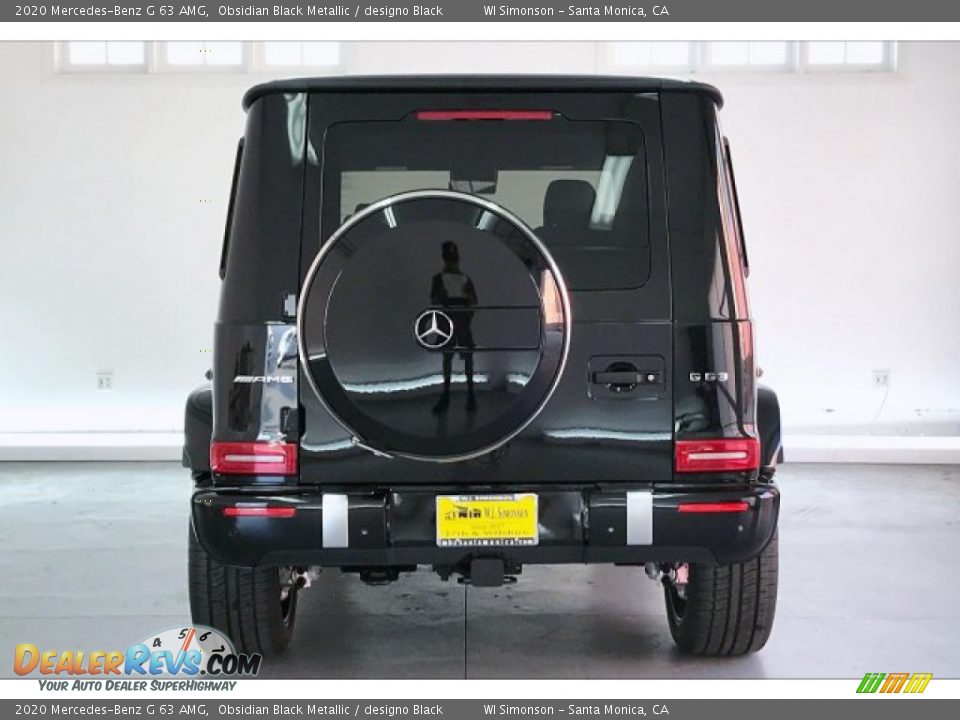 2020 Mercedes-Benz G 63 AMG Obsidian Black Metallic / designo Black Photo #3