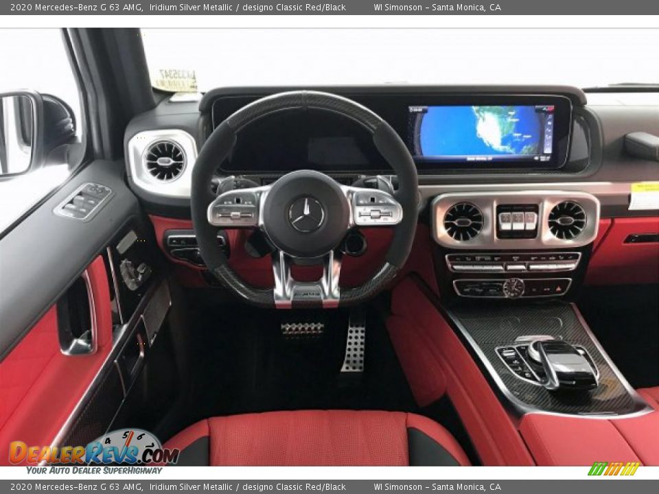2020 Mercedes-Benz G 63 AMG Iridium Silver Metallic / designo Classic Red/Black Photo #4
