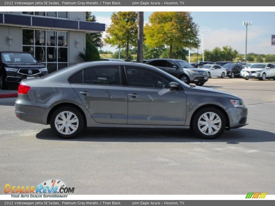 2012 Volkswagen Jetta SE Sedan Platinum Gray Metallic / Titan Black Photo #9