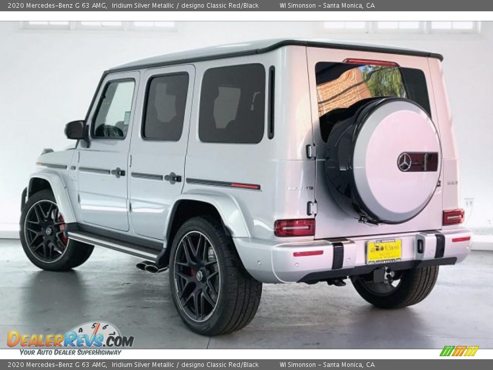 2020 Mercedes-Benz G 63 AMG Iridium Silver Metallic / designo Classic Red/Black Photo #10