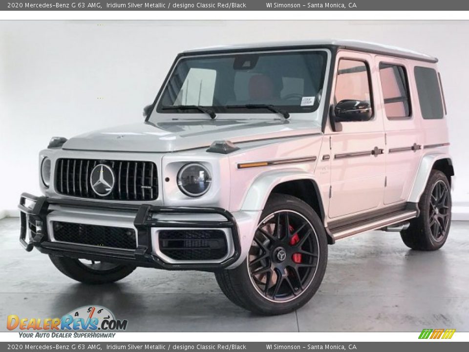 2020 Mercedes-Benz G 63 AMG Iridium Silver Metallic / designo Classic Red/Black Photo #11