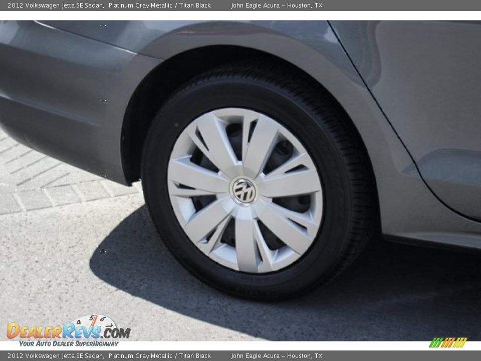 2012 Volkswagen Jetta SE Sedan Platinum Gray Metallic / Titan Black Photo #11
