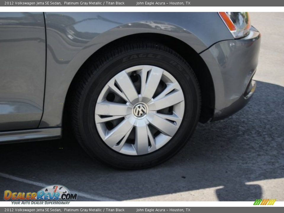 2012 Volkswagen Jetta SE Sedan Platinum Gray Metallic / Titan Black Photo #12
