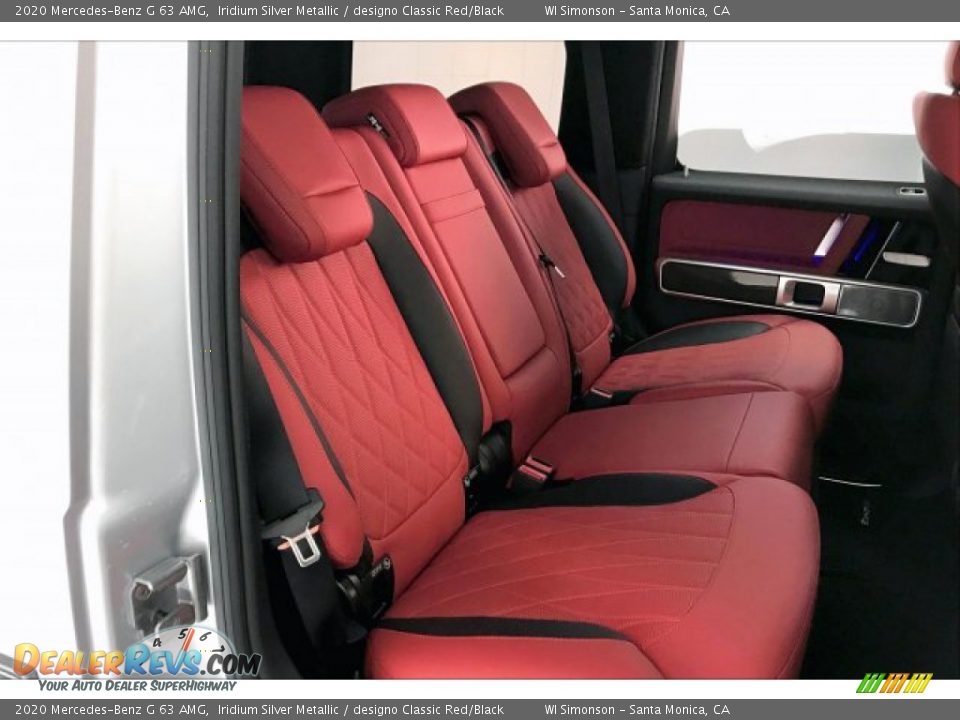 2020 Mercedes-Benz G 63 AMG Iridium Silver Metallic / designo Classic Red/Black Photo #12