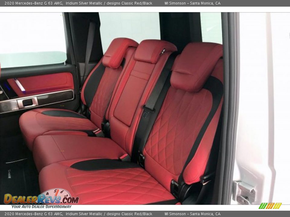2020 Mercedes-Benz G 63 AMG Iridium Silver Metallic / designo Classic Red/Black Photo #14