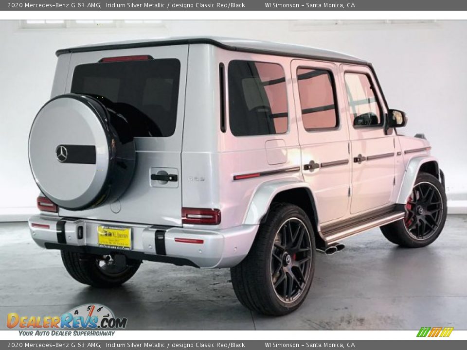 2020 Mercedes-Benz G 63 AMG Iridium Silver Metallic / designo Classic Red/Black Photo #15