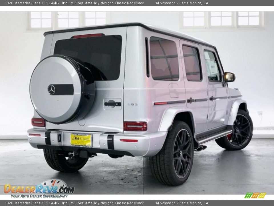 2020 Mercedes-Benz G 63 AMG Iridium Silver Metallic / designo Classic Red/Black Photo #16