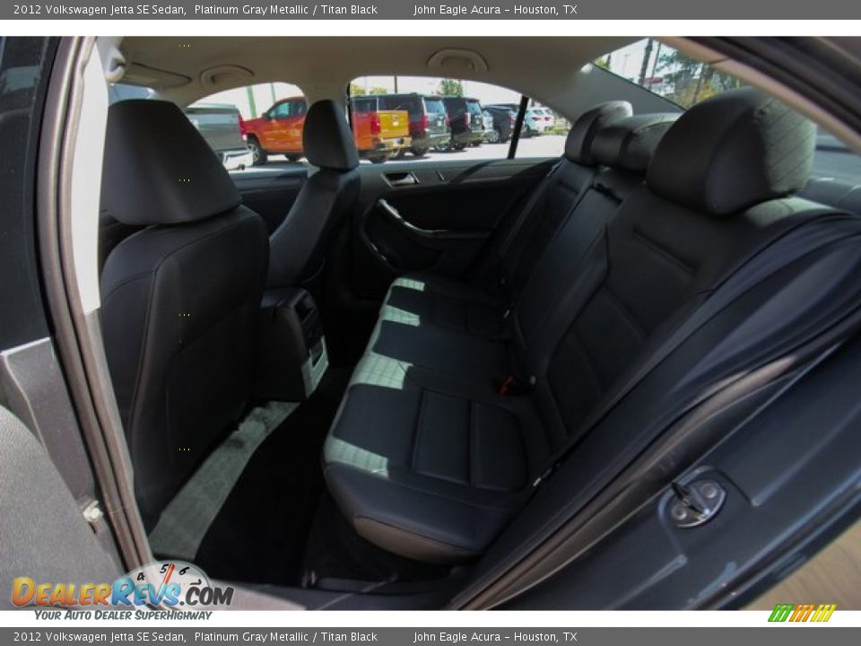 2012 Volkswagen Jetta SE Sedan Platinum Gray Metallic / Titan Black Photo #21