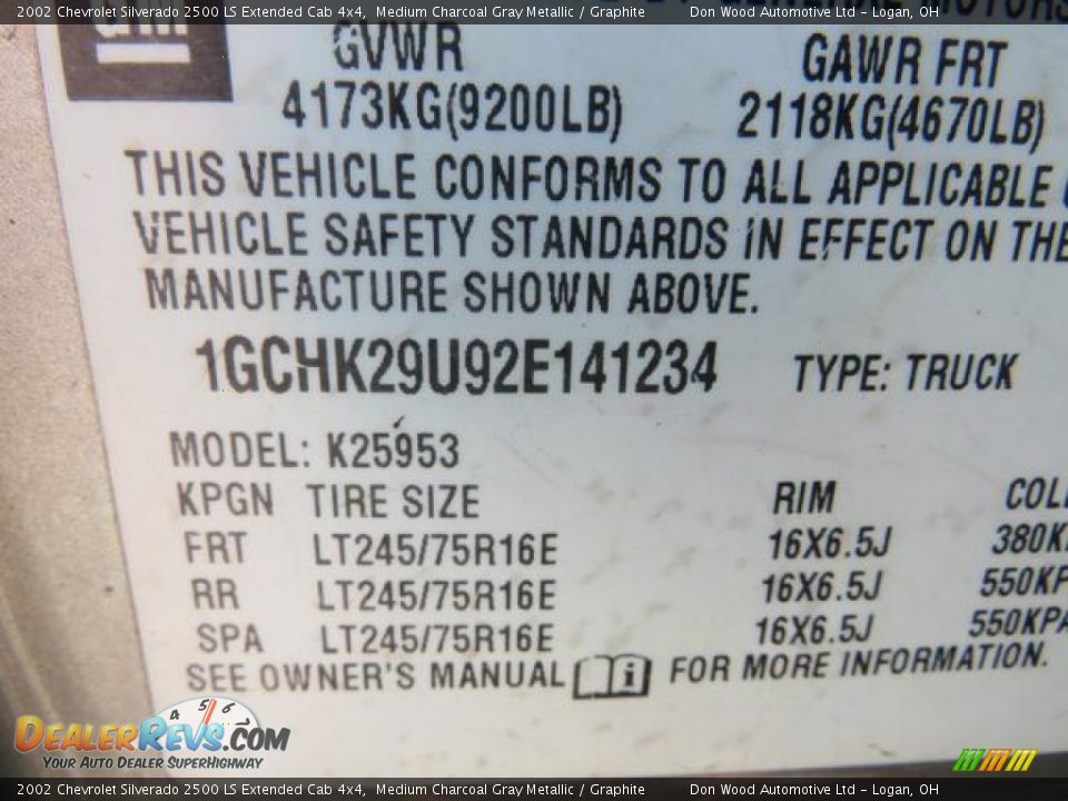 2002 Chevrolet Silverado 2500 LS Extended Cab 4x4 Medium Charcoal Gray Metallic / Graphite Photo #20