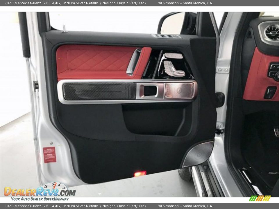 2020 Mercedes-Benz G 63 AMG Iridium Silver Metallic / designo Classic Red/Black Photo #24