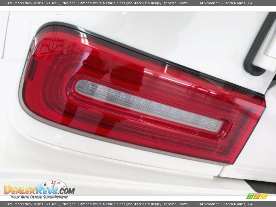 2020 Mercedes-Benz G 63 AMG designo Diamond White Metallic / designo Macchiato Beige/Espresso Brown Photo #26