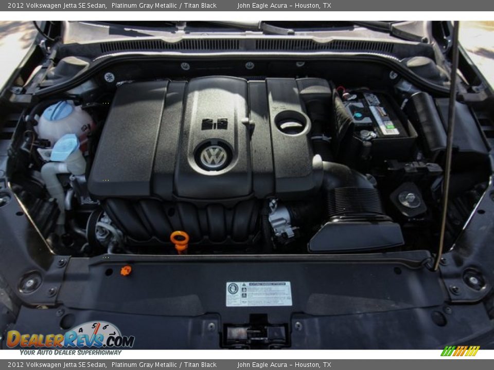2012 Volkswagen Jetta SE Sedan Platinum Gray Metallic / Titan Black Photo #27