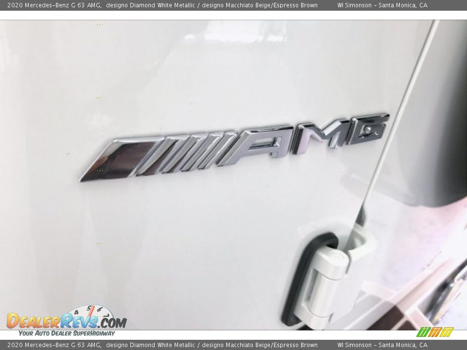 2020 Mercedes-Benz G 63 AMG designo Diamond White Metallic / designo Macchiato Beige/Espresso Brown Photo #27