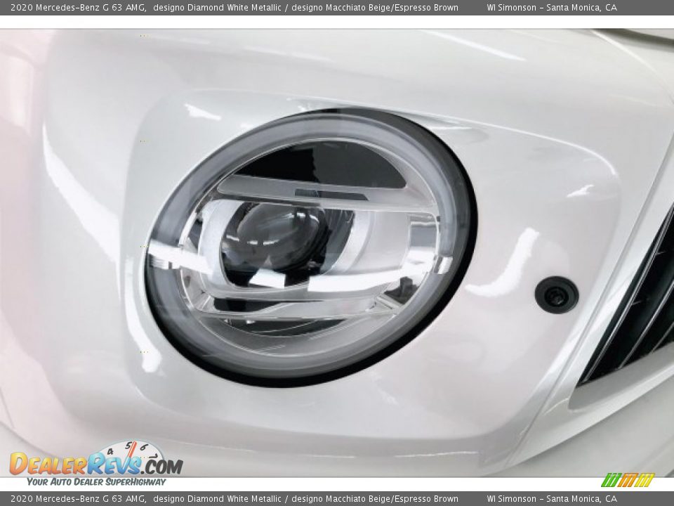 2020 Mercedes-Benz G 63 AMG designo Diamond White Metallic / designo Macchiato Beige/Espresso Brown Photo #32