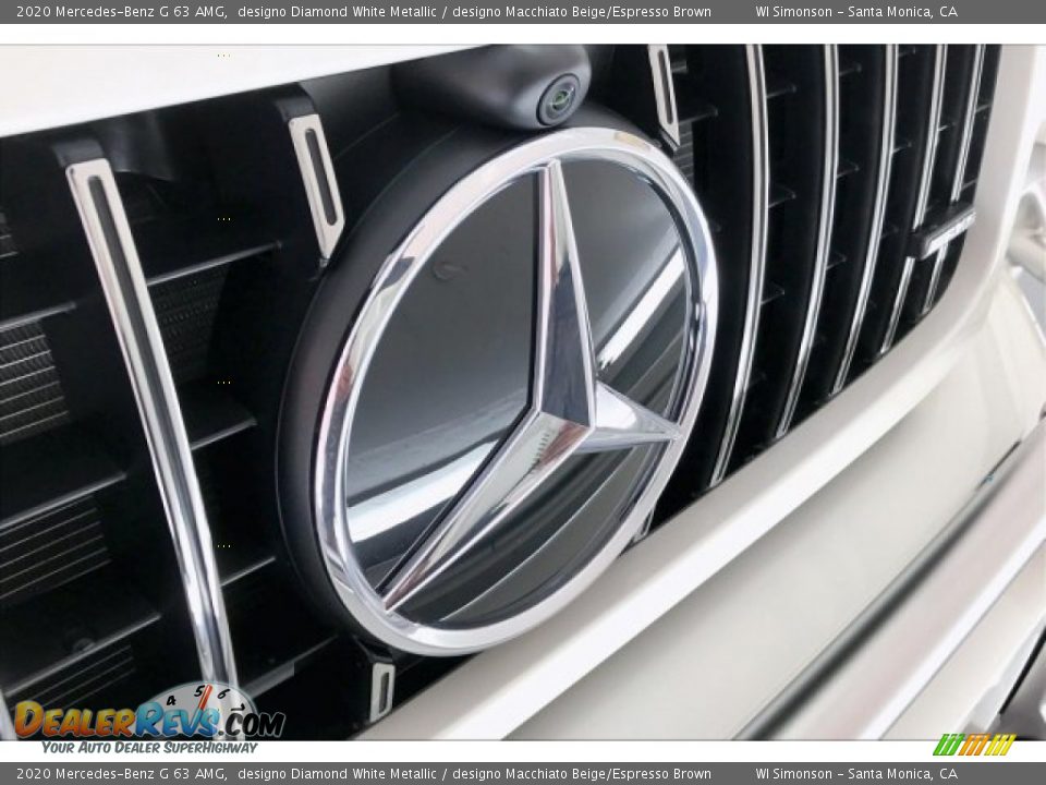 2020 Mercedes-Benz G 63 AMG designo Diamond White Metallic / designo Macchiato Beige/Espresso Brown Photo #33