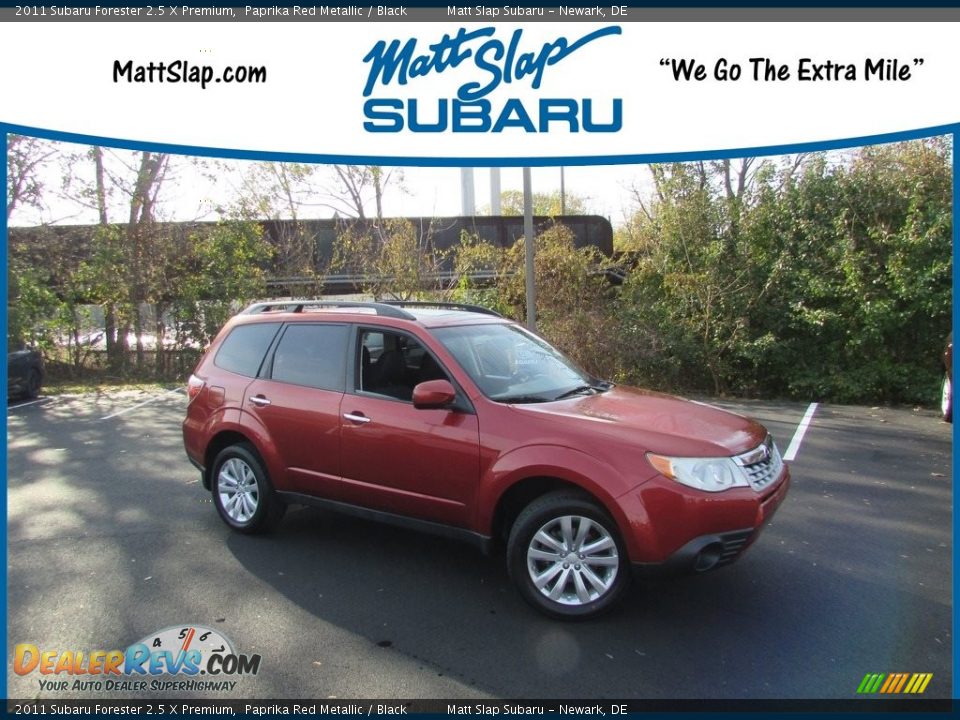 2011 Subaru Forester 2.5 X Premium Paprika Red Metallic / Black Photo #1