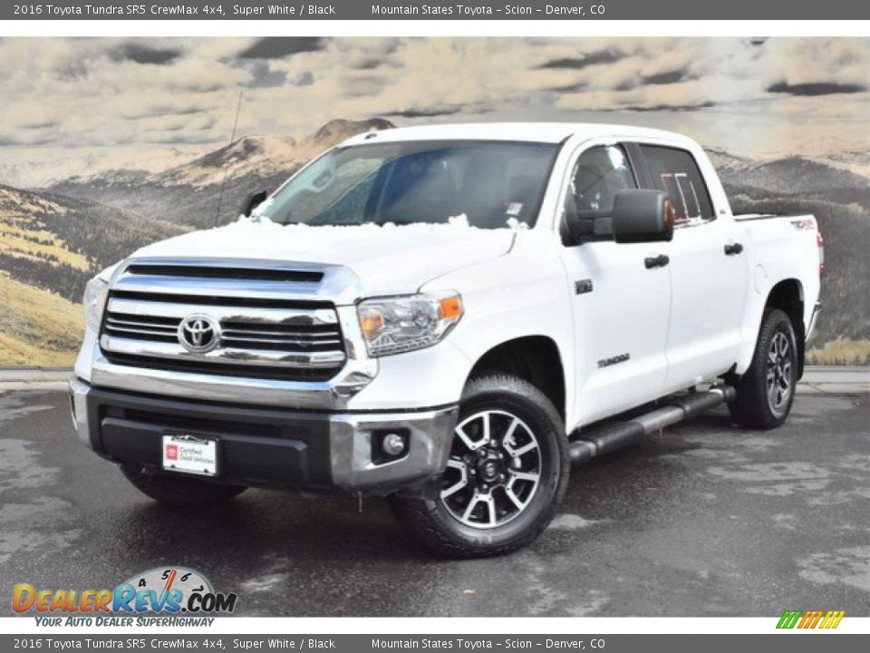 2016 Toyota Tundra SR5 CrewMax 4x4 Super White / Black Photo #5