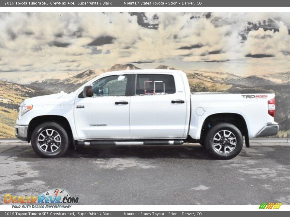 2016 Toyota Tundra SR5 CrewMax 4x4 Super White / Black Photo #6