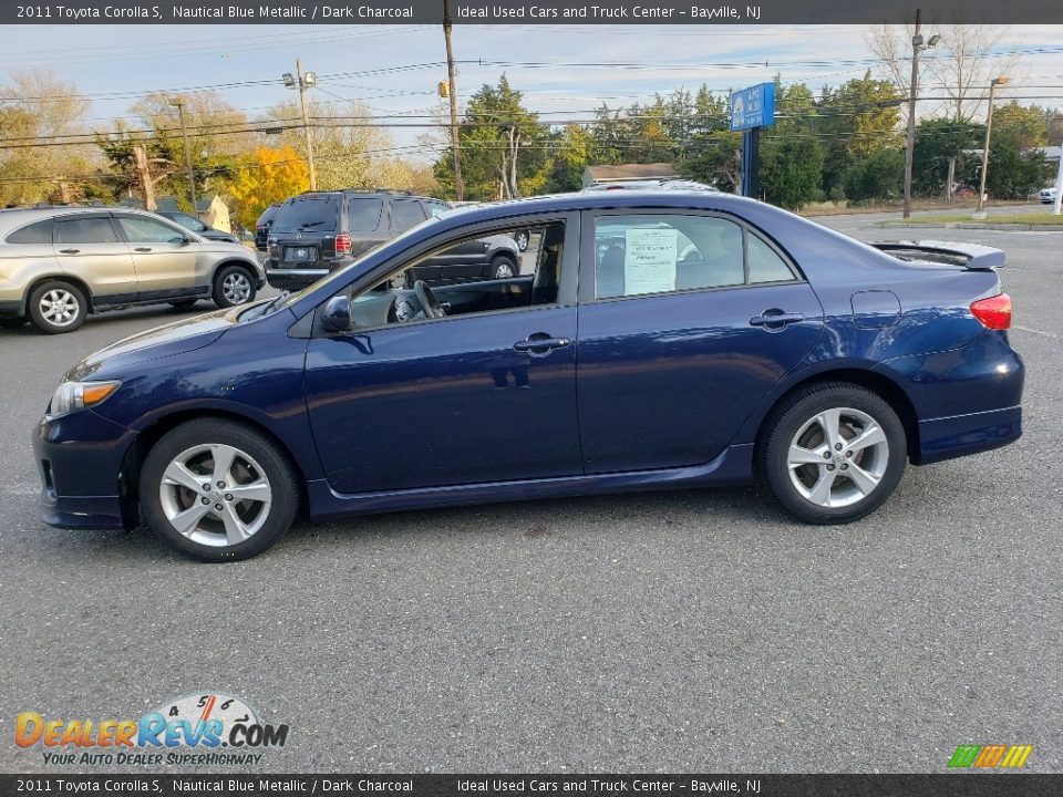 2011 Toyota Corolla S Nautical Blue Metallic / Dark Charcoal Photo #4