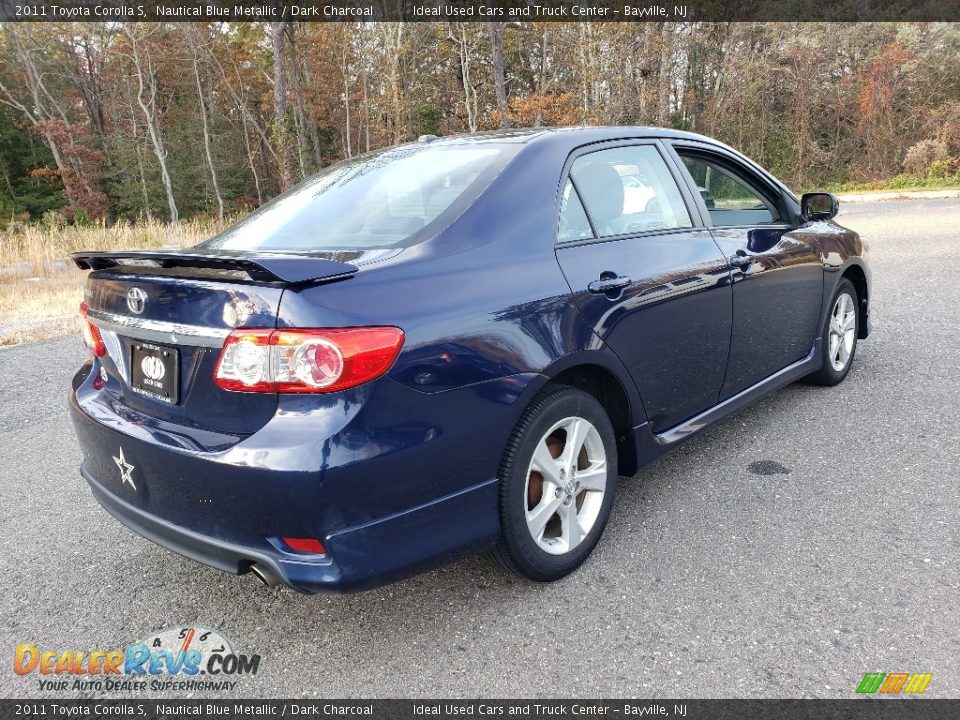 2011 Toyota Corolla S Nautical Blue Metallic / Dark Charcoal Photo #6