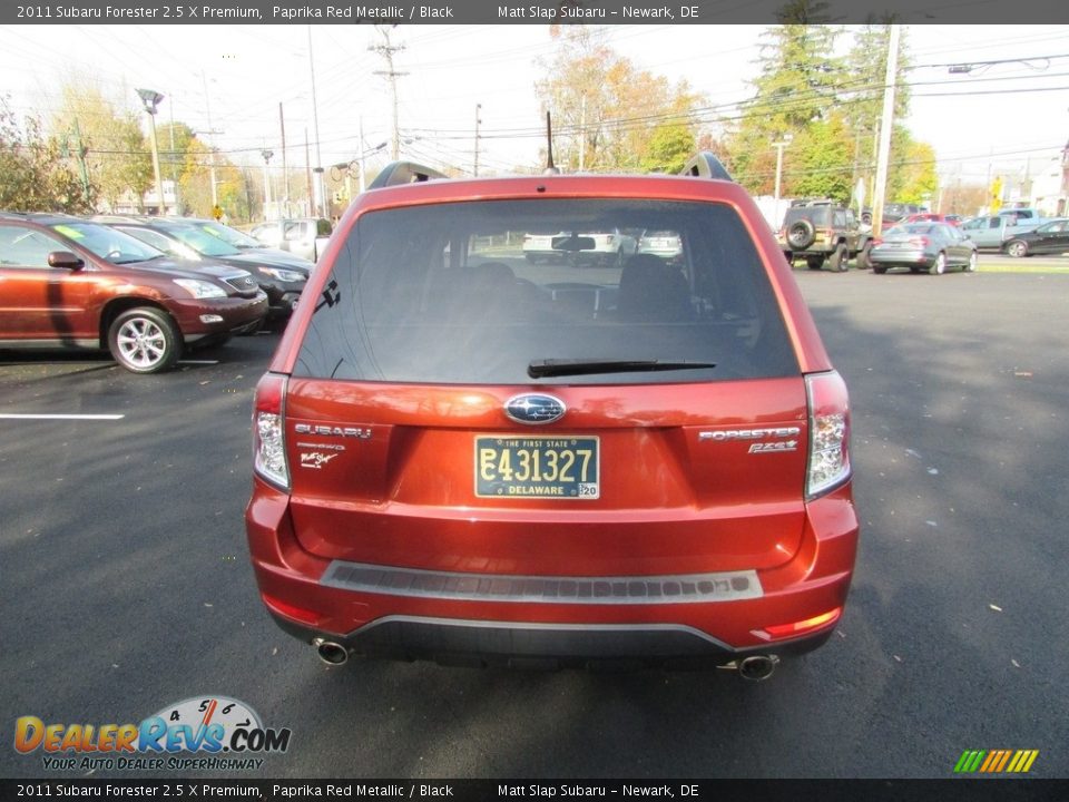 2011 Subaru Forester 2.5 X Premium Paprika Red Metallic / Black Photo #7