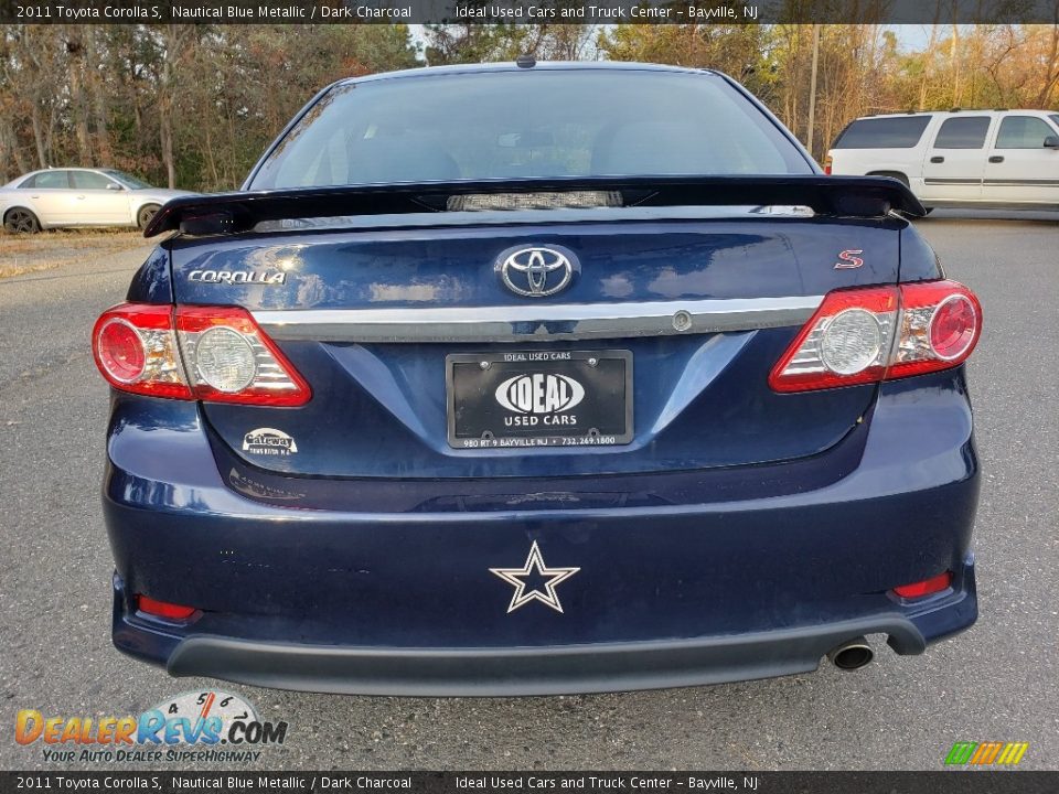 2011 Toyota Corolla S Nautical Blue Metallic / Dark Charcoal Photo #8