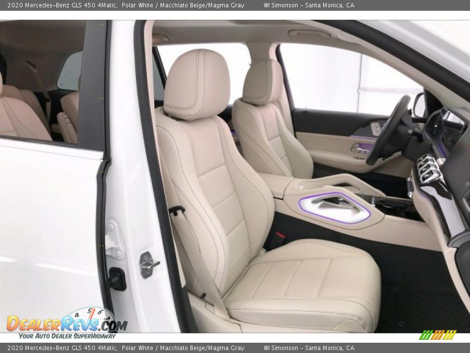 2020 Mercedes-Benz GLS 450 4Matic Polar White / Macchiato Beige/Magma Gray Photo #5