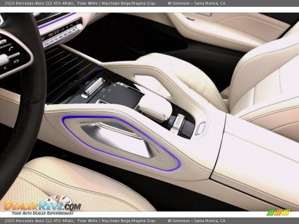 2020 Mercedes-Benz GLS 450 4Matic Polar White / Macchiato Beige/Magma Gray Photo #7