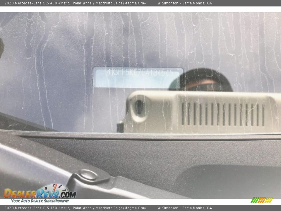 2020 Mercedes-Benz GLS 450 4Matic Polar White / Macchiato Beige/Magma Gray Photo #11