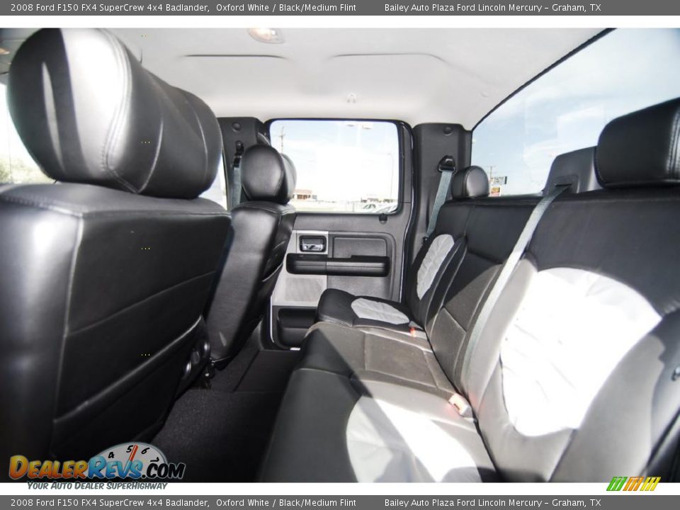 2008 Ford F150 FX4 SuperCrew 4x4 Badlander Oxford White / Black/Medium Flint Photo #11