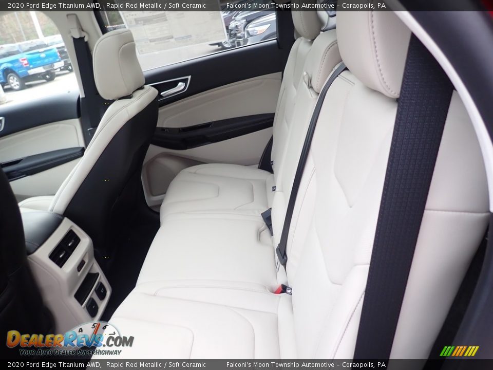 Rear Seat of 2020 Ford Edge Titanium AWD Photo #8