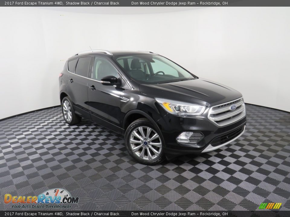 2017 Ford Escape Titanium 4WD Shadow Black / Charcoal Black Photo #3