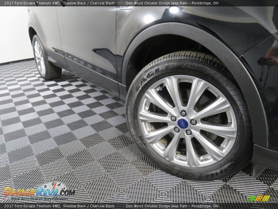 2017 Ford Escape Titanium 4WD Shadow Black / Charcoal Black Photo #4